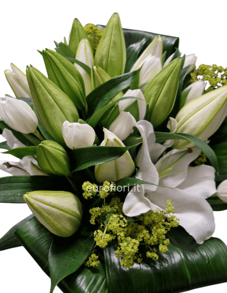 Bouquet lilium bianco