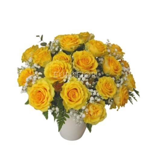 Bouquet di rose gialle 